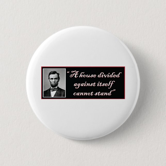 Badge Rond 5 Cm Abraham Lincoln (Devant)