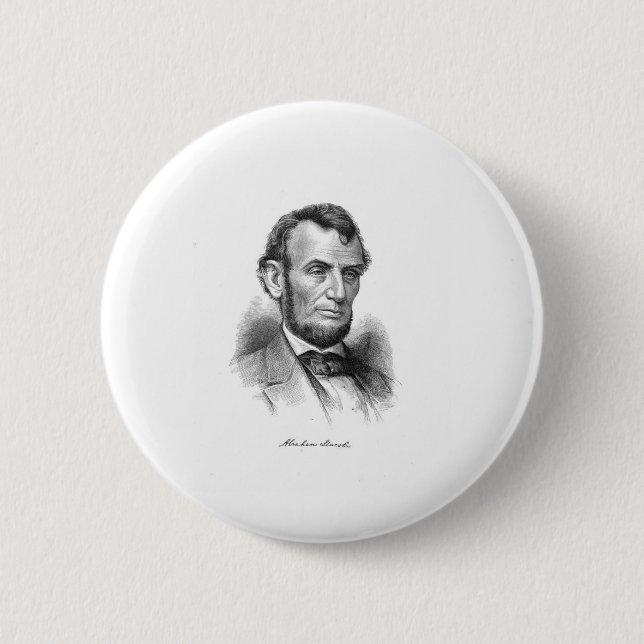 Badge Rond 5 Cm Abraham Lincoln 10 (Devant)