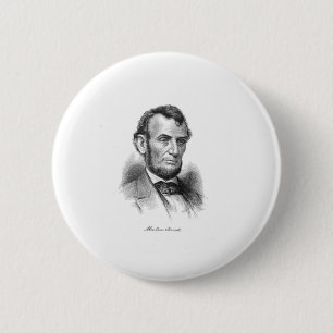 Badge Rond 5 Cm Abraham Lincoln 10