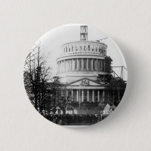 Badge Rond 5 Cm Abraham Lincoln, adresse inaugurale, le 4 mars