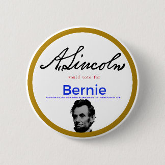 Badge Rond 5 Cm Abraham Lincoln pour des ponceuses de Bernie