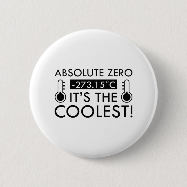 Badge Rond 5 Cm Absolu Zéro (Devant)