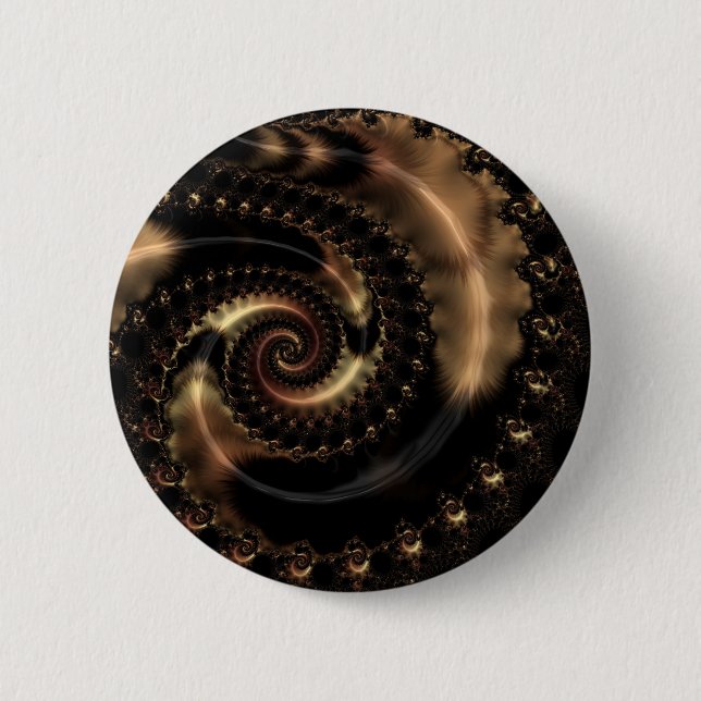 Badge Rond 5 Cm Abstract fractal patterns and shapes. Fractal (Devant)