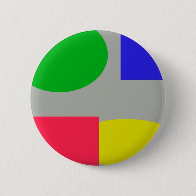 Badge Rond 5 Cm Abstrait (Devant)