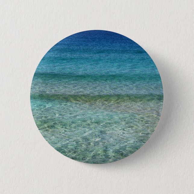 Badge Rond 5 Cm Abstrait Arrière - plan de plage 42 (Devant)