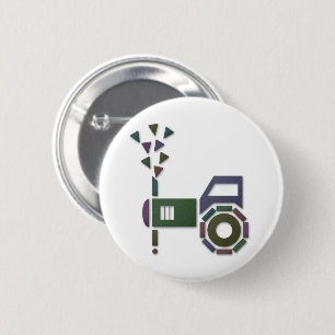 Badge Rond 5 Cm Abstrait ou -