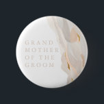Badge Rond 5 Cm Abstraite Grand-Mère du bouton Groom<br><div class="desc">Ce design romantique et intemporel présente un bouquet floral aux couleurs douces et aux accents botaniques. Tous les aspects de cette conception peuvent être modifiés (police,  taille du texte ou accents floraux déplacés/supprimés) pour répondre à vos besoins. Contactez-moi si vous avez besoin d'aide pour cette conception</div>