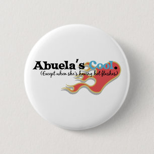 Badge Rond 5 Cm Abuela a des bouffées de chaleur