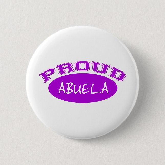 Badge Rond 5 Cm Abuela fier (pourpre) (Devant)