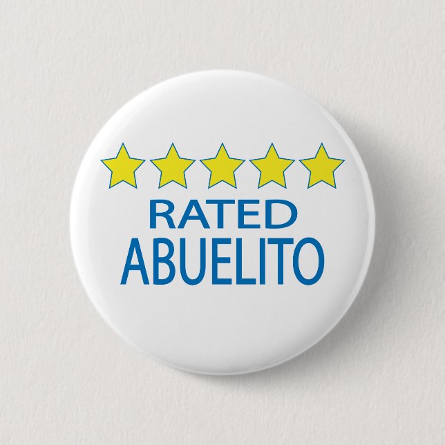 Badge Rond 5 Cm Abuelito, cinq étoiles (Devant)