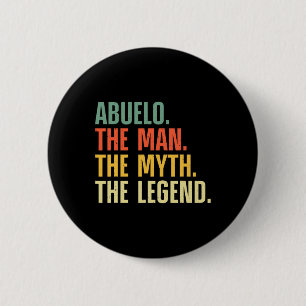 Badge Rond 5 Cm Abuelo Design Pour Grand-Père De Grandki