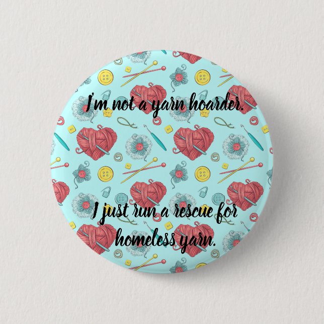 Badge Rond 5 Cm Accapareur de fil (Devant)