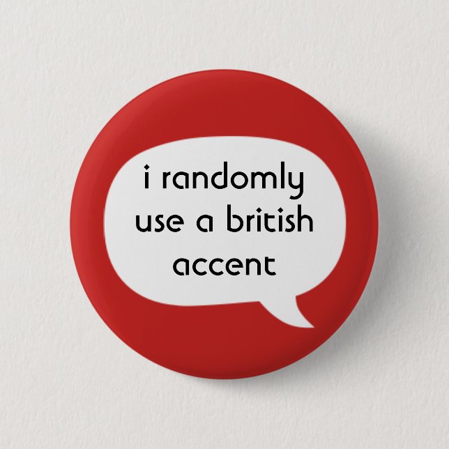 Badge Rond 5 Cm Accent britannique (Devant)