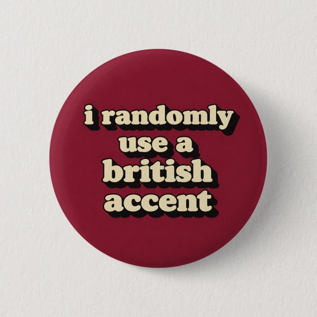 Badge Rond 5 Cm Accent britannique (Devant)
