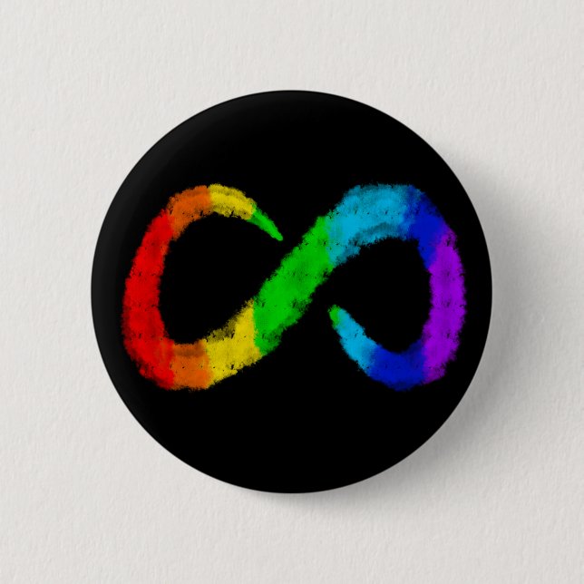 Badge Rond 5 Cm Acceptation de la Sensibilisation sur l'autisme de (Devant)