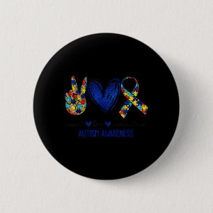 Badge Rond 5 Cm Accepter Comprendre l'amour Sensibilisation sur l'
