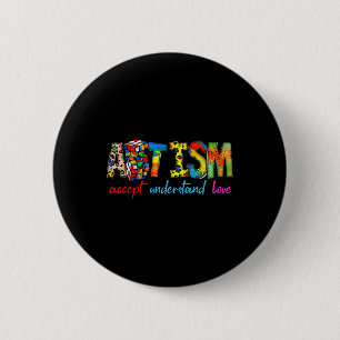 Badge Rond 5 Cm Acceptez la prise en charge de la Sensibilisation 