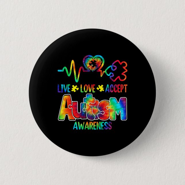 Badge Rond 5 Cm Acceptt en direct (Devant)