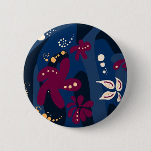 Badge Rond 5 Cm Accessoires Motifs tendance, rose bleu abstrait