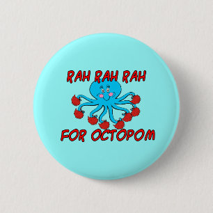 Badge Rond 5 Cm Acclamations pour Octopom
