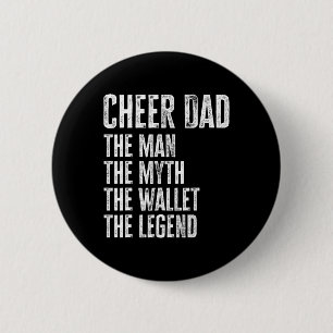 Badge Rond 5 Cm Acclamer Papa L'Homme Le Mythe Le Portefeuille