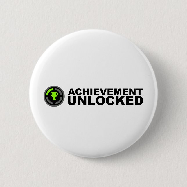 Badge Rond 5 Cm Accomplissement débloqué (Devant)