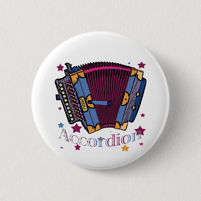 Badge Rond 5 Cm Accordéon (Devant)
