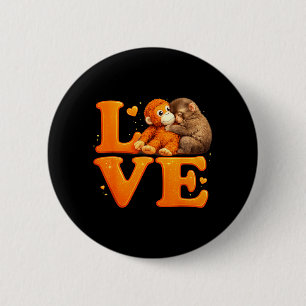Badge Rond 5 Cm Accroche-Toi Singe Poing Mignon Bébé Macaque Peluc