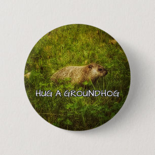 Badge Rond 5 Cm Accrocher un bouton de marmotte