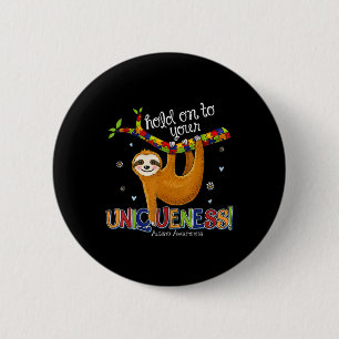 Badge Rond 5 Cm Accrochez-Vous À Votre Sensibilisation sur l'autis