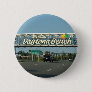 Badge Rond 5 Cm Accueil à Daytona Beach