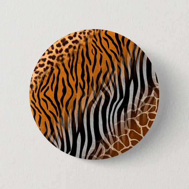 Badge Rond 5 Cm Accueil à la jungle (Devant)