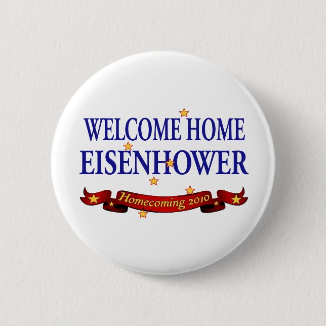 Badge Rond 5 Cm Accueil Eisenhower (Devant)