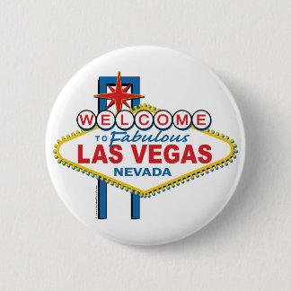 Badge Rond 5 Cm Accueil vers Las Vegas fabuleux