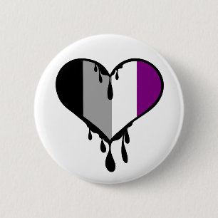 Badge Rond 5 Cm Ace Fierté Déchirer Coeur
