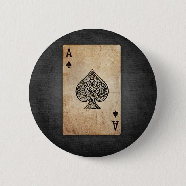 Badge Rond 5 Cm Ace of spades (Devant)