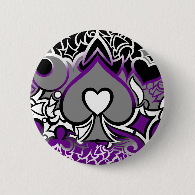 Badge Rond 5 Cm Ace Pride Squiggle (Devant)