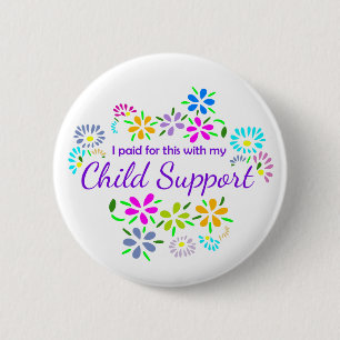 Badge Rond 5 Cm Acheté avec une épinglette à bouton floral de sout