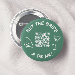 Badge Rond 5 Cm Acheter un verre à la mariée Bouton Venmo