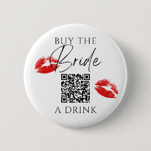 Badge Rond 5 Cm Acheter une boisson à la mariée Enterrement de vie