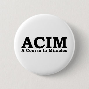 Badge Rond 5 Cm ACIM un cours dans le T-shirt de miracles