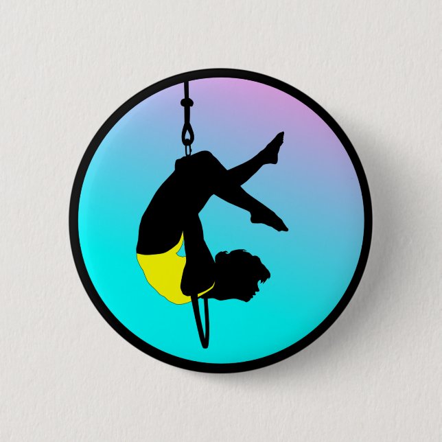 Badge Rond 5 Cm Acrobate de nouveau cirque (Devant)