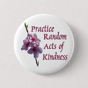 Badge Rond 5 Cm Actes aléatoires de pratique de bouton de