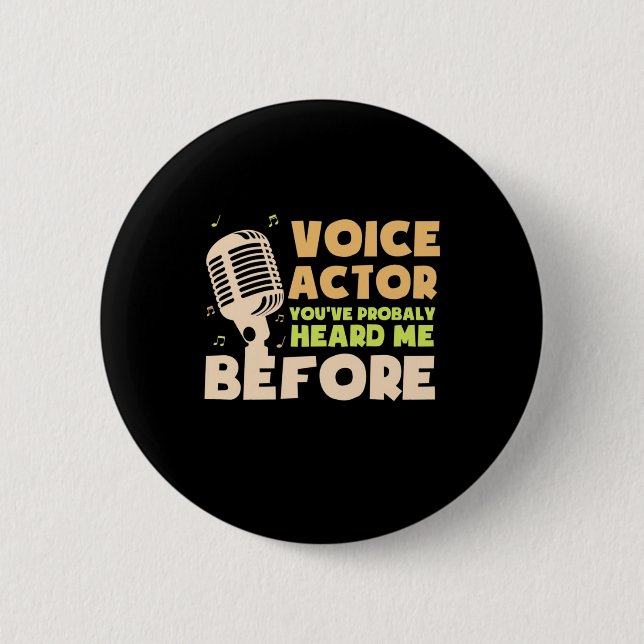 Badge Rond 5 Cm Acteur vocal (Devant)