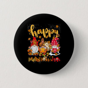 Badge Rond 5 Cm Action de grâce Mignon gloussement Dinde Pèlerin L