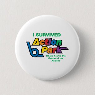 Badge Rond 5 Cm Action Park Survivor