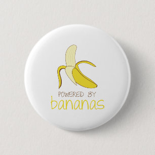 Badge Rond 5 Cm Actionné par des bananes