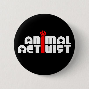 Badge Rond 5 Cm Activiste animal