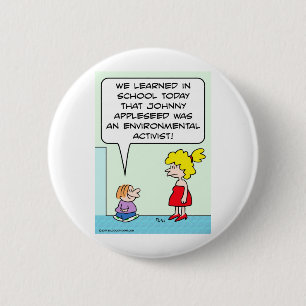 Badge Rond 5 Cm activiste de l'environnement appleseed par type