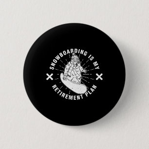 Badge Rond 5 Cm Activités de snowboard Extérieur Ski de montagne R